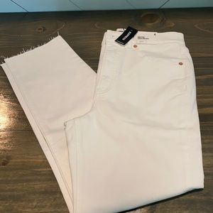 White Express Mom Jeans